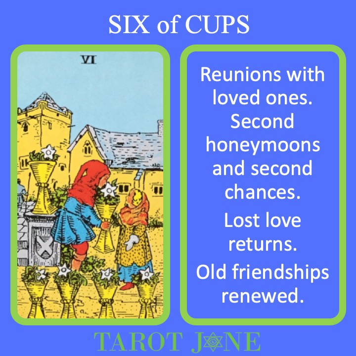 6 Of Cups Six Of Cups Tarot Card Meaning Altar Gods