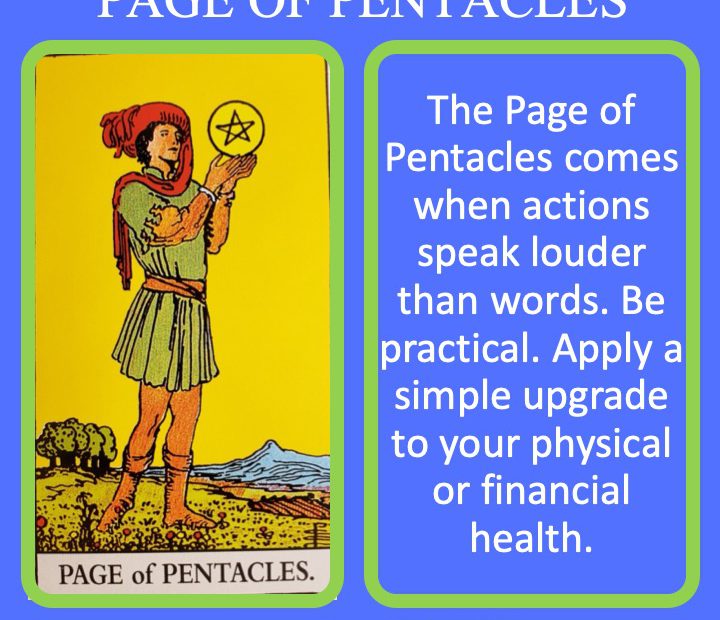 page of pentacles travel